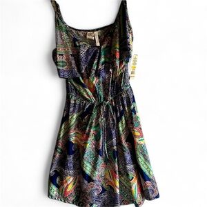 Kenneth Cole Multicolor Paisley Mini Dress